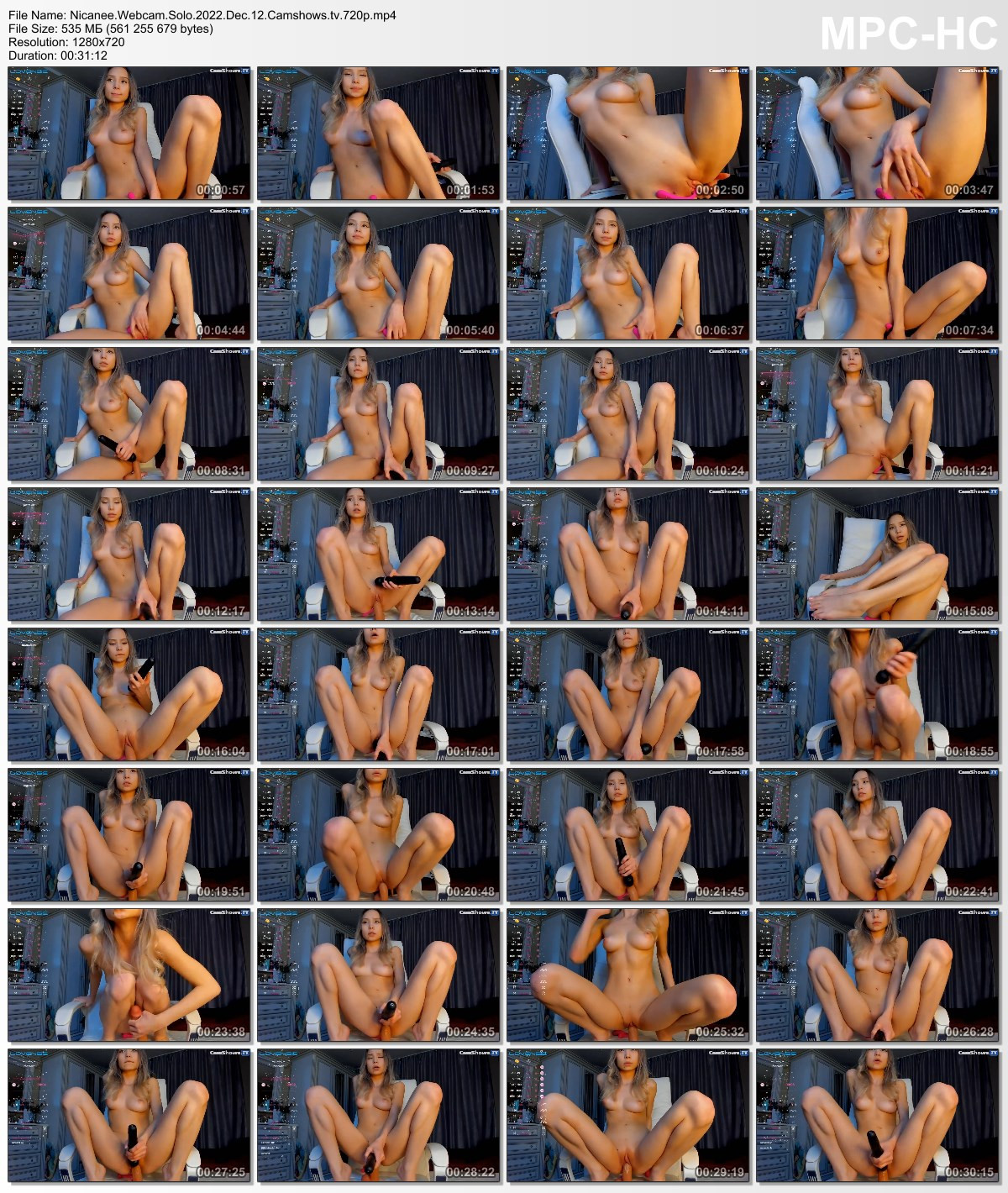 Nicanee Webcam Solo 2022 Dec 12